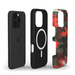 MagSafe Handyhülle – „Camouflage Dark Red“