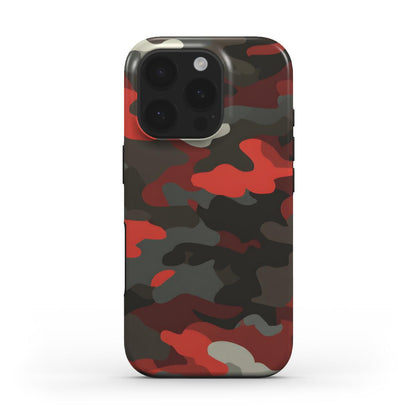 MagSafe Tough Handyhülle – Camouflage Dark Red