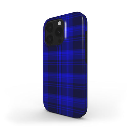 MagSafe Tough Handyhülle – Blau Karo