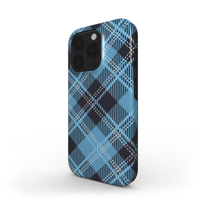 MagSafe Tough Handyhülle – Karo Blau