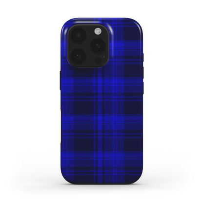 MagSafe Tough Handyhülle – Blau Karo