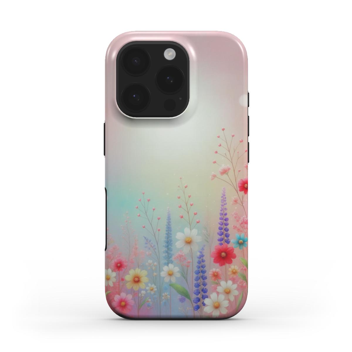 MagSafe Handyhülle mit Blumenmotiv und robustem Schutz