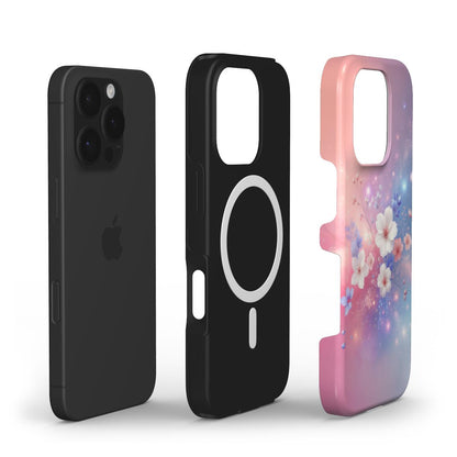 Aufbau der Blütenzauber MagSafe Hülle mit Magnetring und Doppelschicht-Struktur