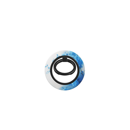 Blue Harmony Magnetischer Ringhalter mit blauem Blumenmotiv