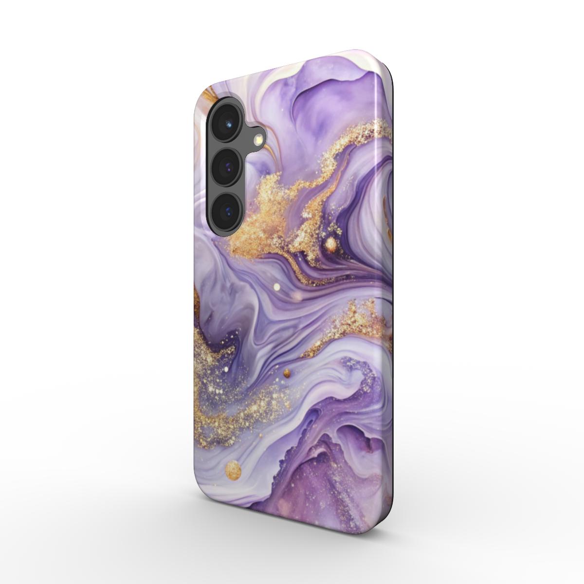 stossfeste-handyhuelle-liquid-flow-lavender-aura-vorne