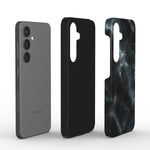 Stossfeste Handyhülle – „Midnight Surge“ Marmor-Design