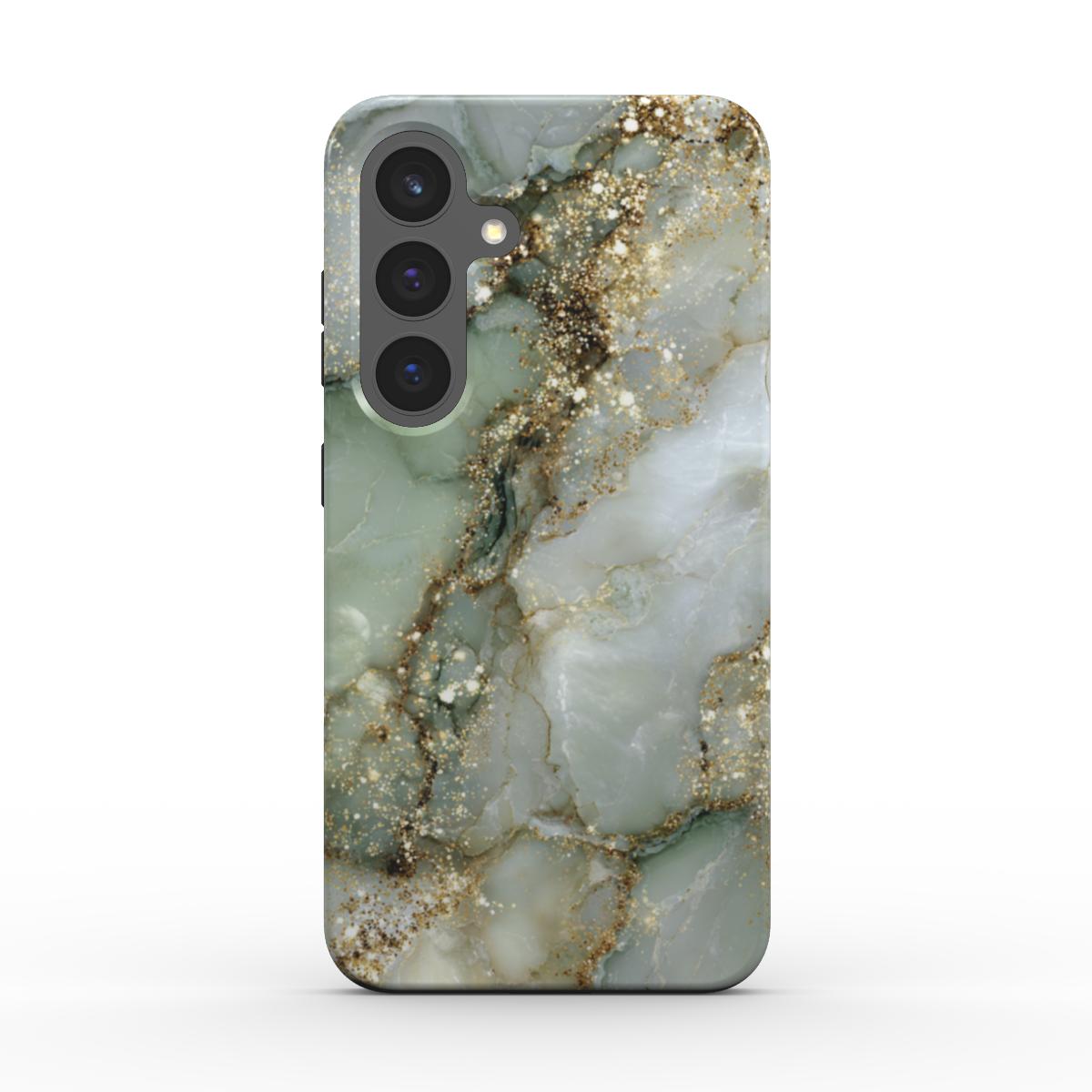 marmor-handyhuelle-salbeigruen-gold-rueckseite