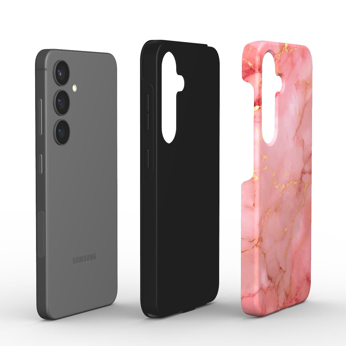 Rose Aurora Tough Case – Explosionsansicht mit Außen- und Innenschale