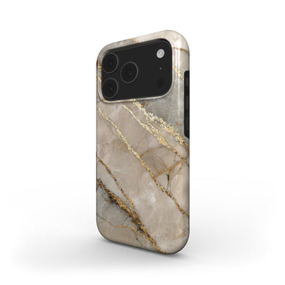 MagSafe Marmor-Design Handyhülle Golden Dune – Rückseite