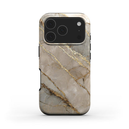 MagSafe Marmor-Design Handyhülle Golden Dune – Seitenansicht