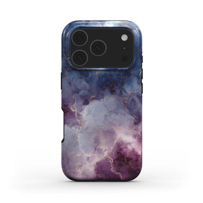 MagSafe Marmor-Design Handyhülle Nebula Quartz – Seitenansicht