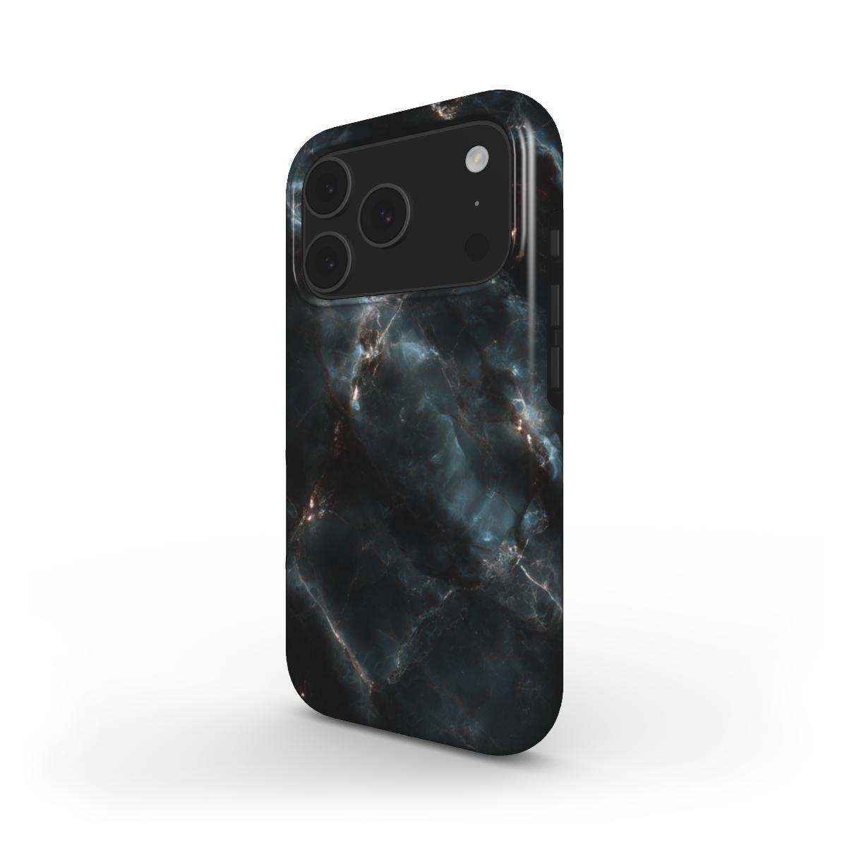 MagSafe Marmor-Design Handyhülle Midnight Surge – Rückseite
