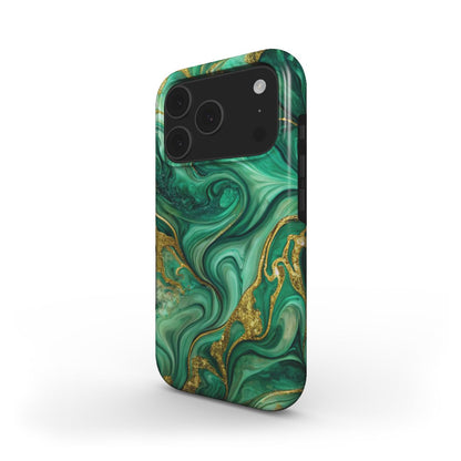 magsafe-handyhülle-liquid-flow-emerald-design