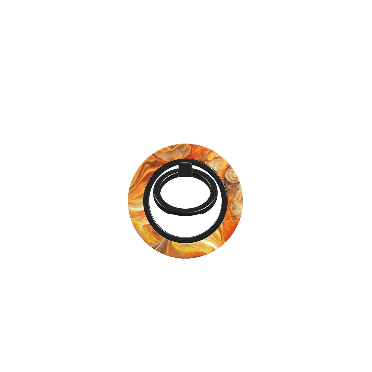 Magnetischer Ringhalter Amber Storm im Lava-inspirierten Design, Vorderansicht
