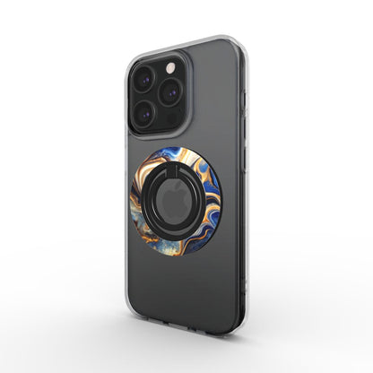 Azure Storm Ringhalter auf Smartphone-Hülle, Schrägansicht