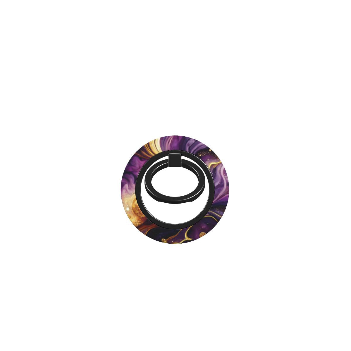 Magnetischer Ringhalter Violet Nebula Design – Vorderansicht
