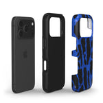 Stossfeste Handyhülle – „Leopard Print Blau“