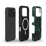 MagSafe Handyhülle – „Leopard Print Grün“