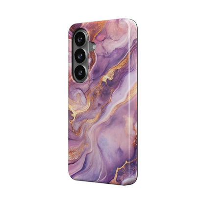 Magnetische Handyhülle Liquid Flow Amethyst Drift Design