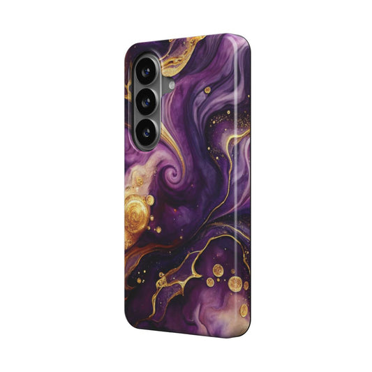 Magnetische Handyhülle Liquid Flow Violet Nebula Design