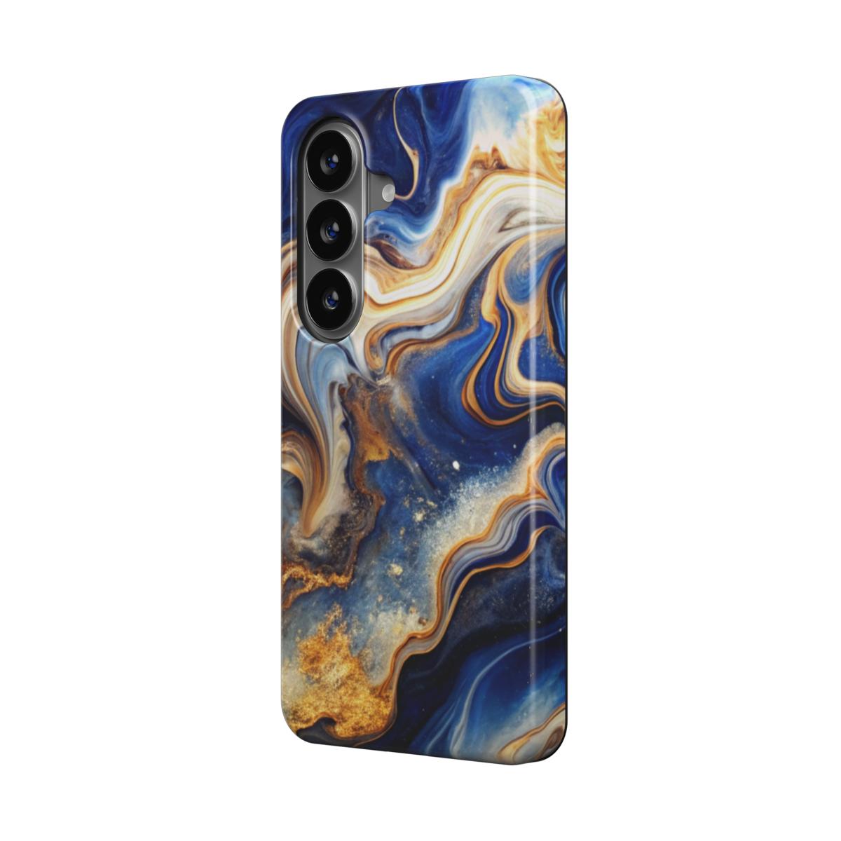 Magnetische Handyhülle Liquid Flow Azure Storm Design