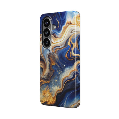 Magnetische Handyhülle Liquid Flow Azure Storm Design