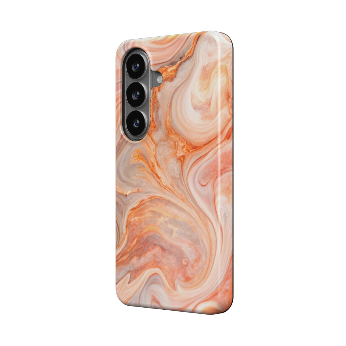 Magnetische Handyhülle Liquid Flow Coral Design