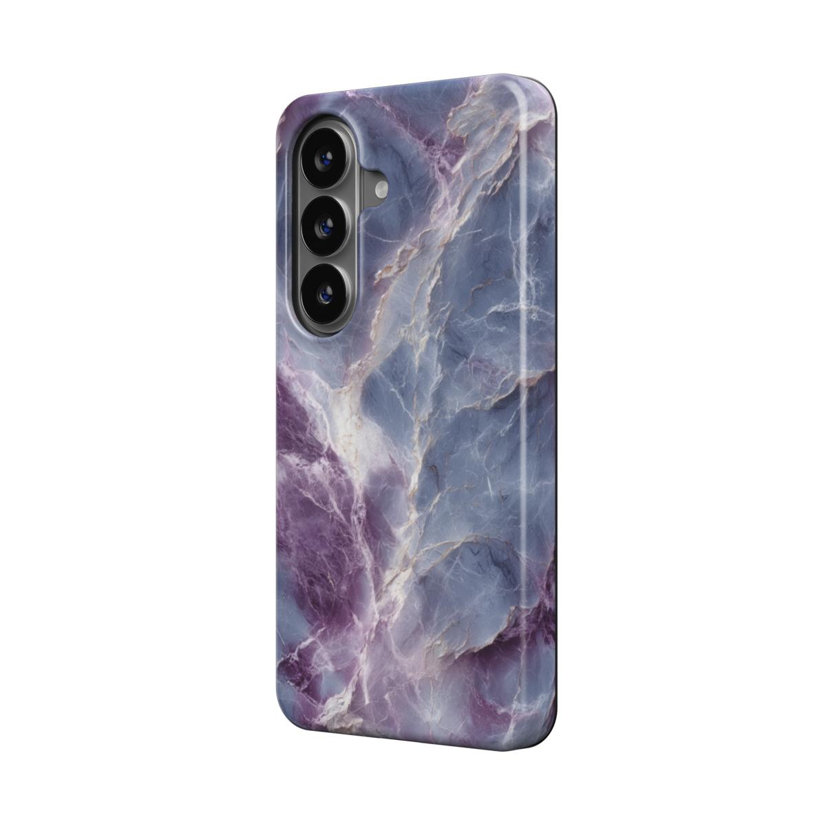Magnetische Handyhülle Violet Storm Marmor-Design Vorderansicht