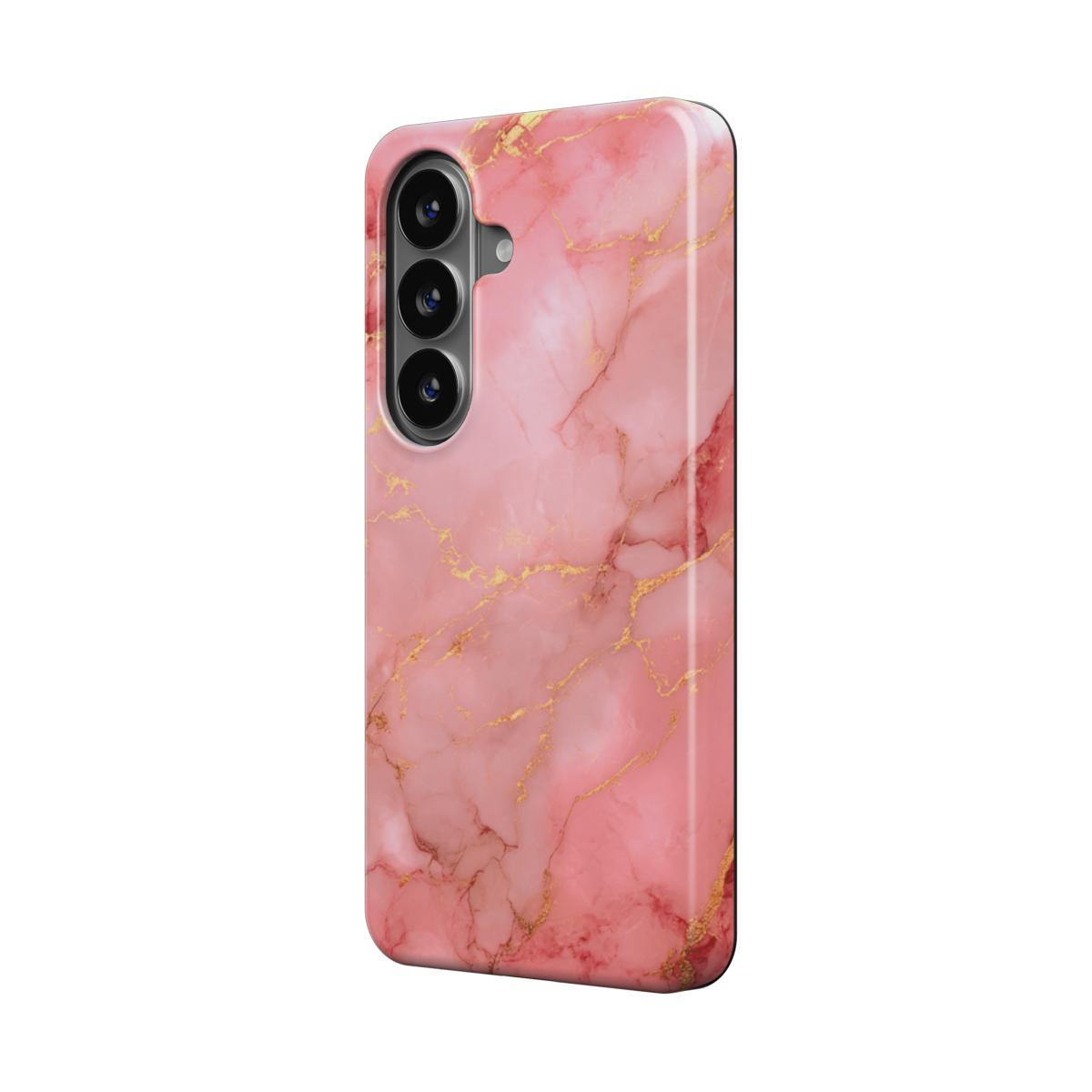 Magnetische Handyhülle Rose Aurora Marmor-Design Vorderansicht