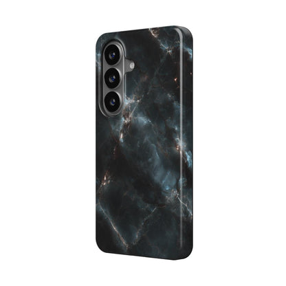 Magnetische Handyhülle Midnight Surge Marmor-Design Vorderansicht
