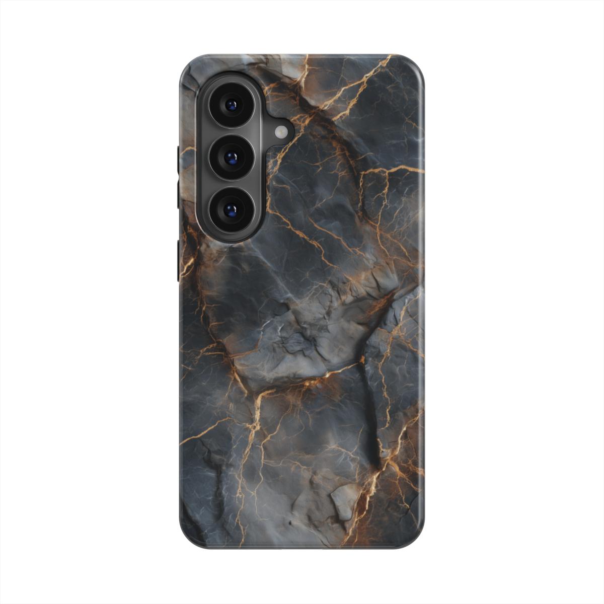 Starker Magnetring Detailansicht MagSafe kompatibel Obsidian Veins Marmor-Design