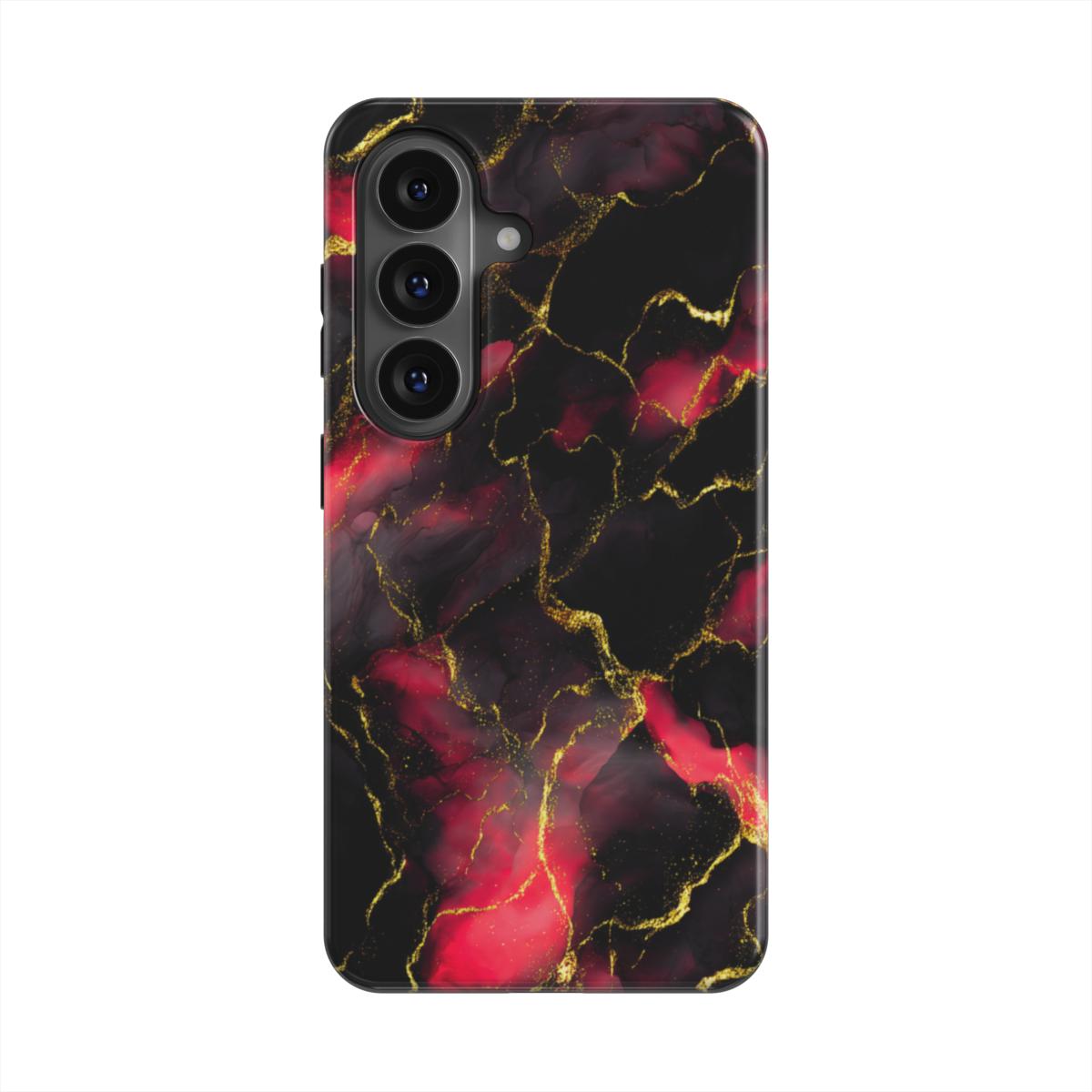 Starker Magnetring Detailansicht MagSafe kompatibel Crimson Lava Marmor-Design