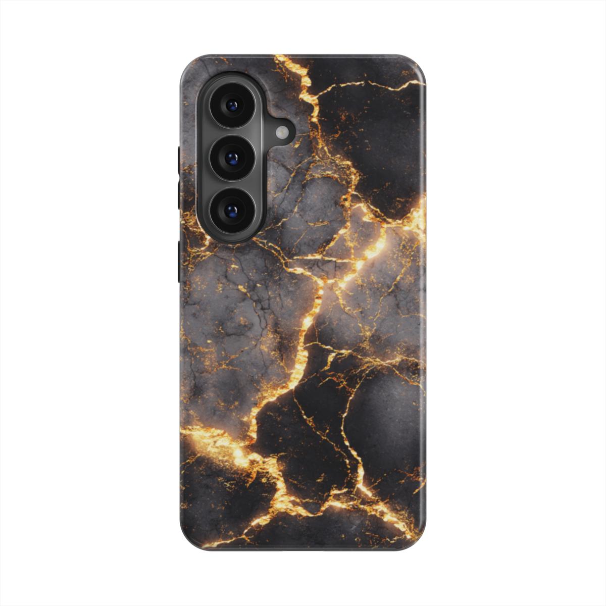 Starker Magnetring Detailansicht MagSafe kompatibel Golden Eruption Marmor-Design