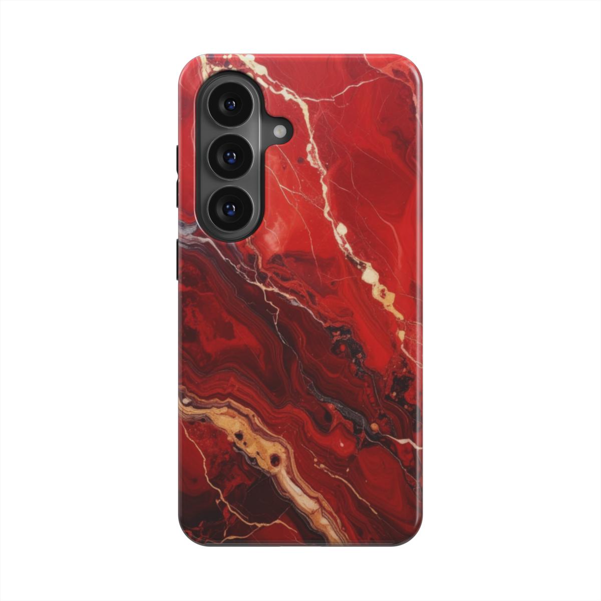 Starker Magnetring Detailansicht MagSafe kompatibel Red Fusion Marmor-Design