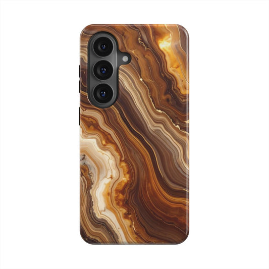 Starker Magnetring Detailansicht MagSafe kompatibel Amber Flow Marmor-Design