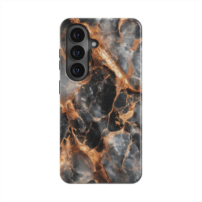 Starker Magnetring Detailansicht MagSafe kompatibel Obsidian Flame Marmor-Design