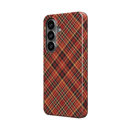 Magnetische Handyhülle Karo Rot Design