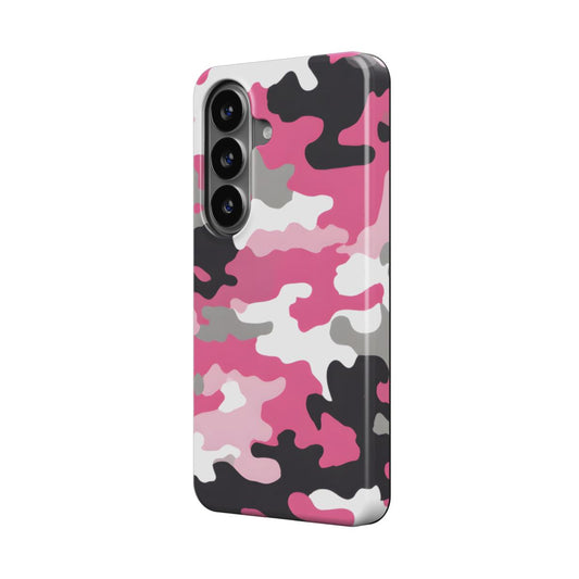 Magnetische Handyhülle Camouflage Pink Design