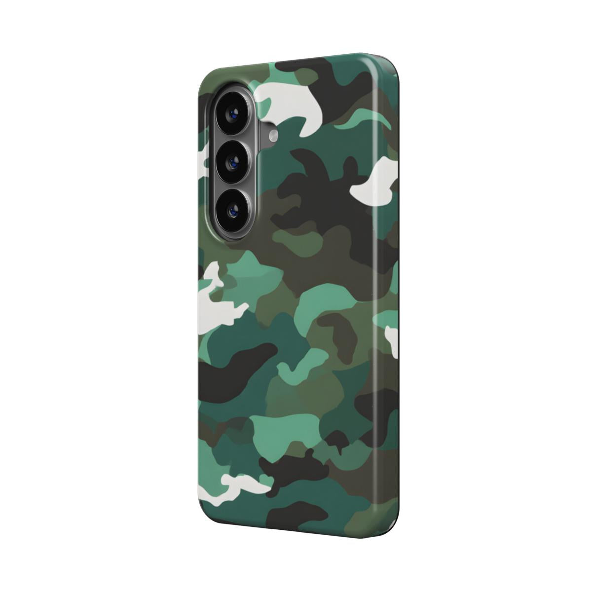 Magnetische Handyhülle Camouflage Woodland Green Design