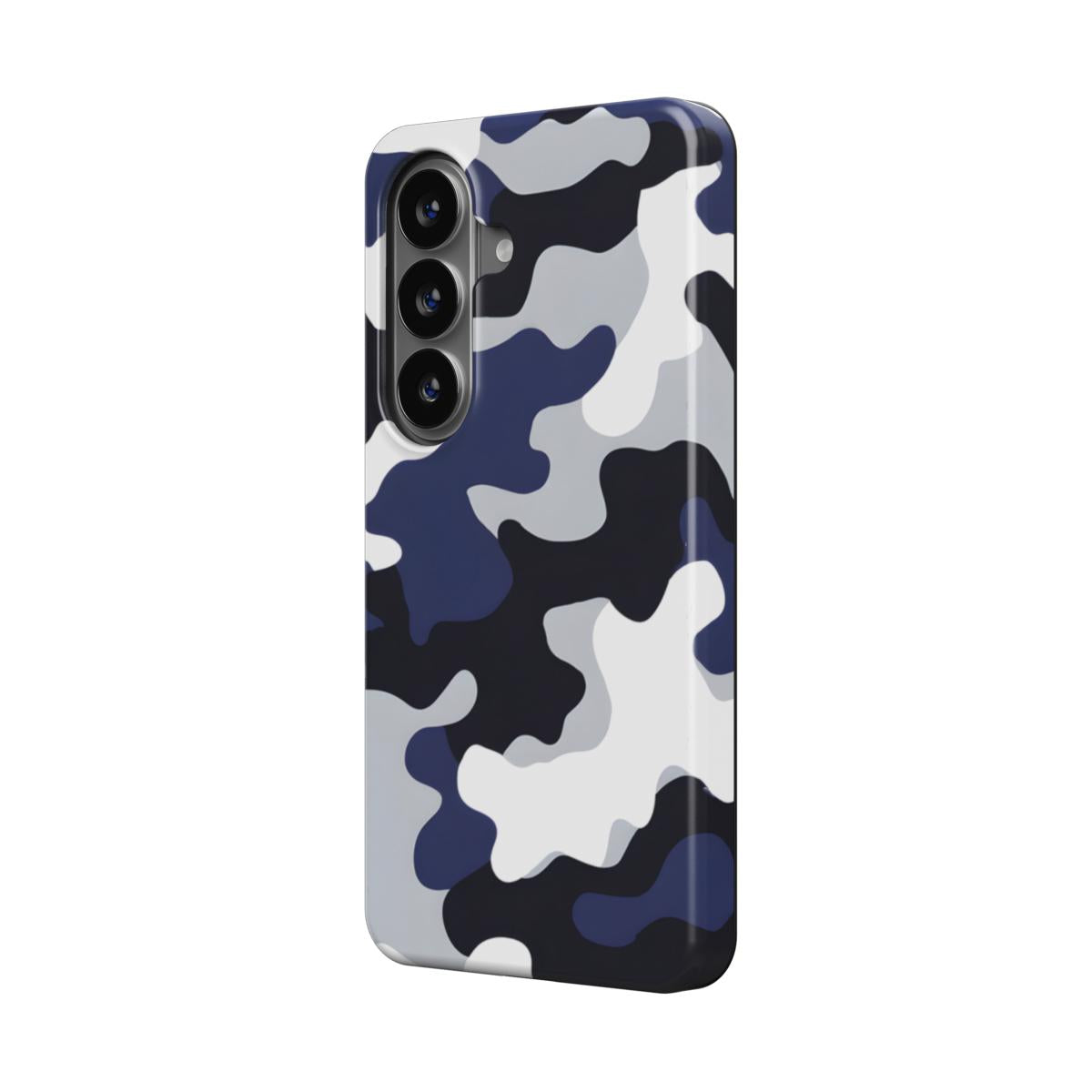 Magnetische Handyhülle Camouflage Blue Black Design