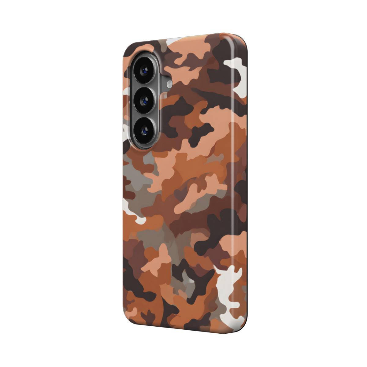 Magnetische Handyhülle Camouflage Desert Brown Design