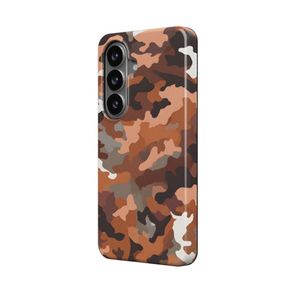 Magnetische Handyhülle Camouflage Desert Brown Design