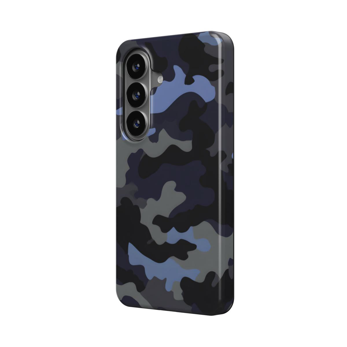 Magnetische Handyhülle Camouflage Black Blue Design