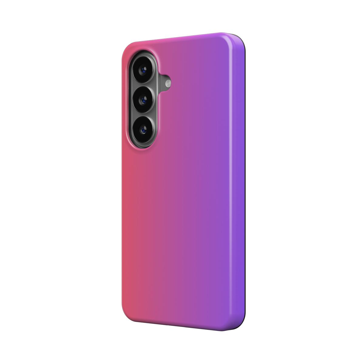 Magnetische Handyhülle Korallenrot-Lila Gradient Design