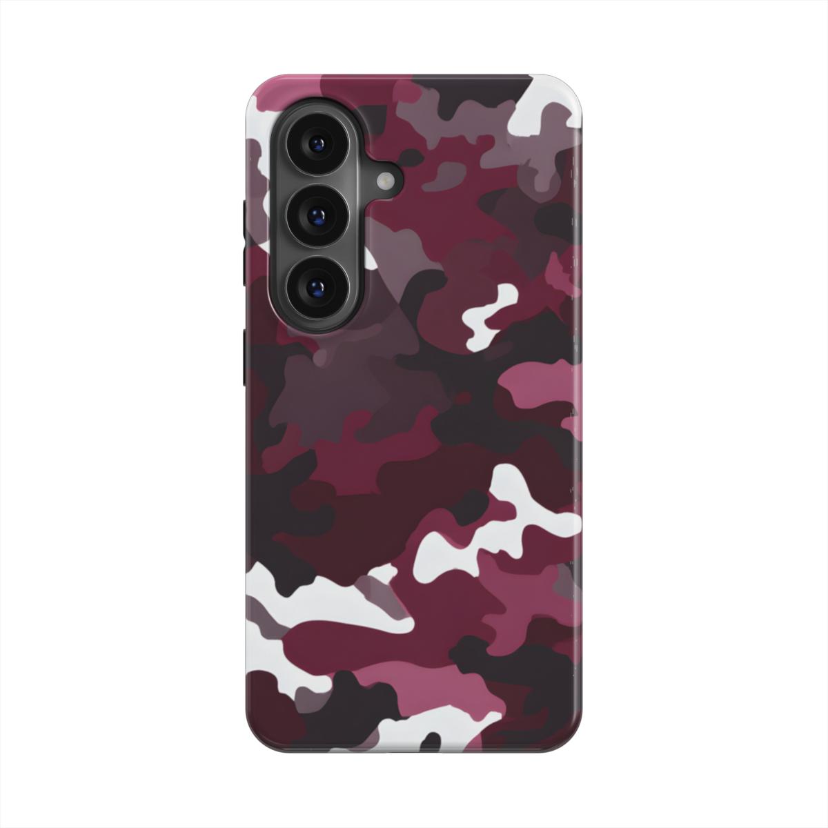 MagSafe Ringe Detailansicht Camouflage Burgundy Handyhülle