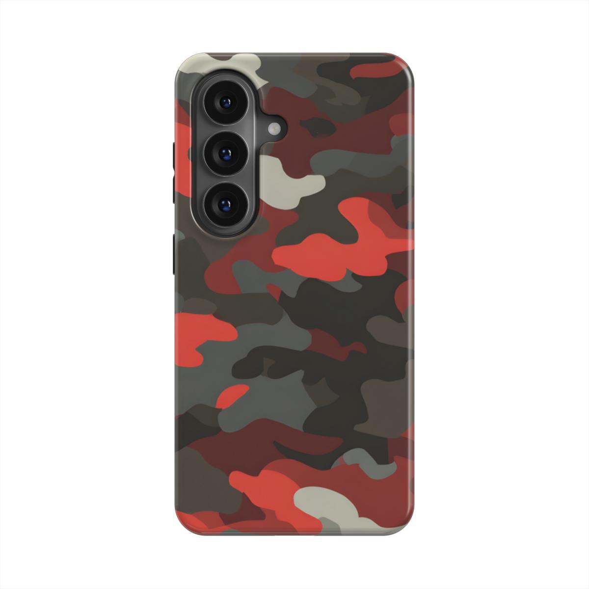 MagSafe Ringe Detailansicht Camouflage Dark Red Handyhülle