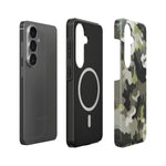 Magnetische Handyhülle – „Camouflage Woodland Green“