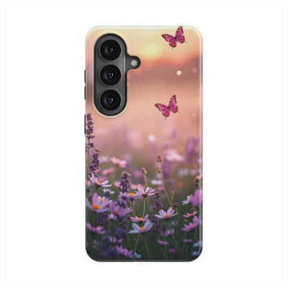 MagSafe Ringe Detailansicht Blumenwiese & Schmetterlinge Handyhülle