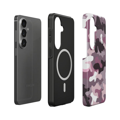 Stoßfeste Dual-Layer Handyhülle Seitenansicht Camouflage Rose Pink