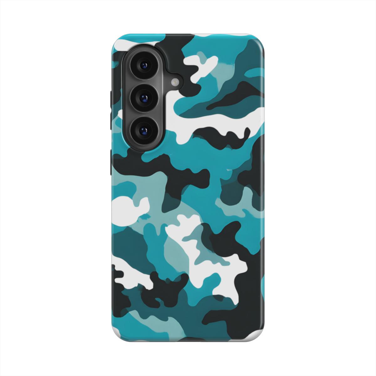 MagSafe Ringe Detailansicht Camouflage Aqua Blue Handyhülle
